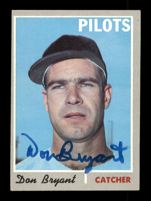 Don Bryant Autographed 1970 Topps Card #473 Seattle Pilots SKU #204172 - RSA
