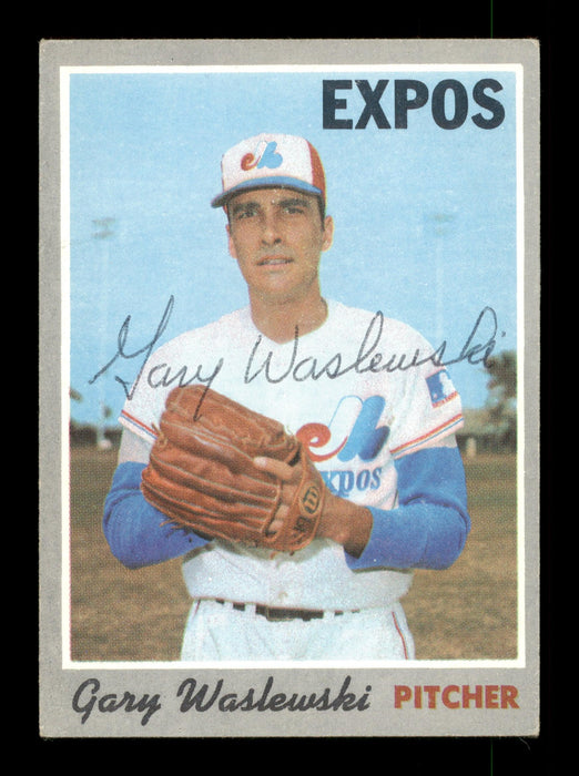 Gary Waslewski Autographed 1970 Topps Card #607 Montreal Expos SKU #204186 - RSA