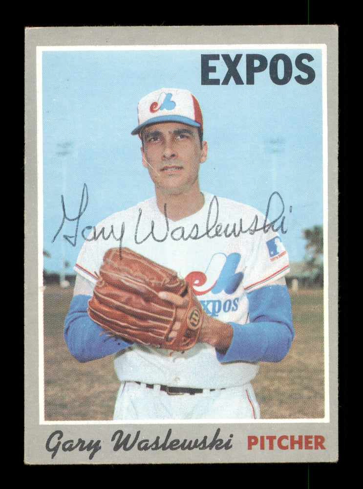 Gary Waslewski Autographed 1970 Topps Card #607 Montreal Expos SKU #204187 - RSA