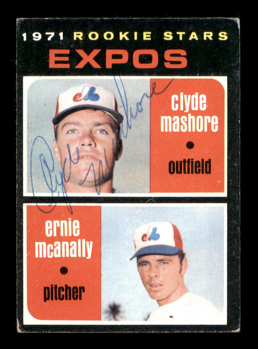 Clyde Mashore Autographed 1971 Topps Card #376 Montreal Expos SKU #204214 - RSA