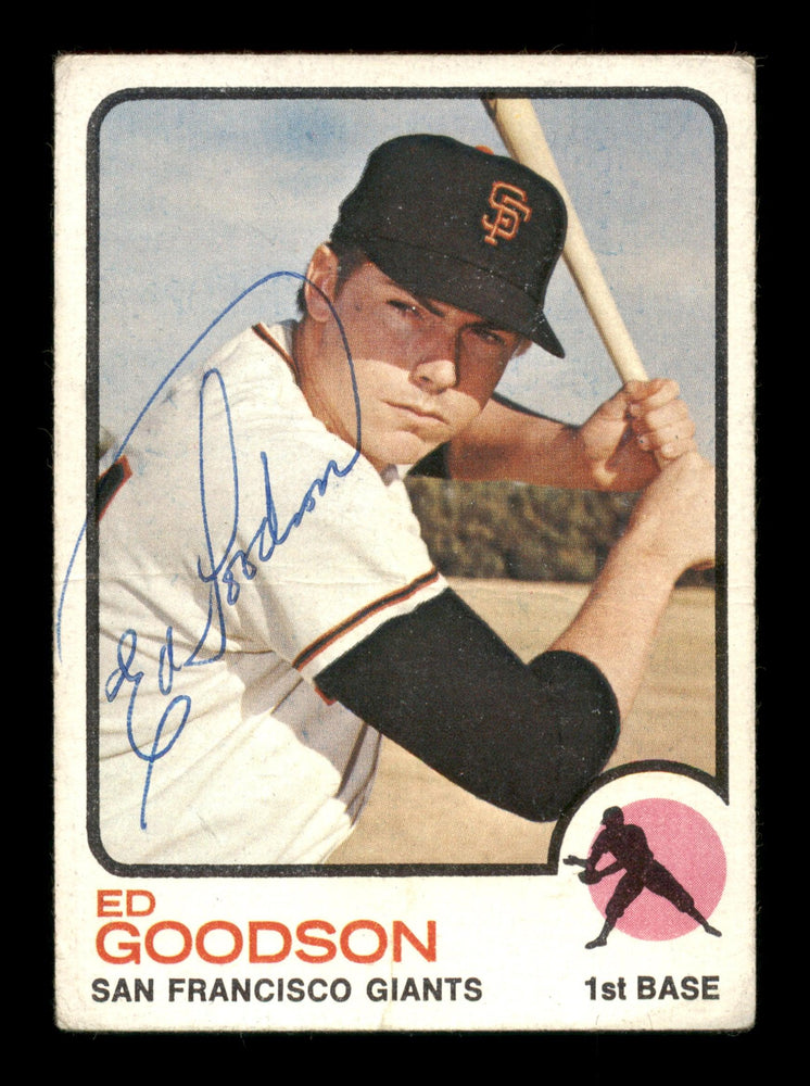 Ed Goodson Autographed 1973 Topps Card #197 San Francisco Giants SKU #204287 - RSA