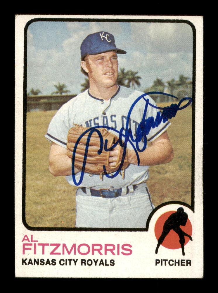 Al Fitzmorris Autographed 1973 Topps Card #643 Kansas City Royals SKU #204323 - RSA