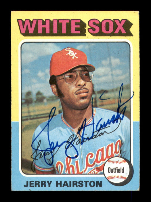 Jerry Hairston Autographed 1975 Topps Mini Card #327 Chicago White Sox SKU #204452 - RSA
