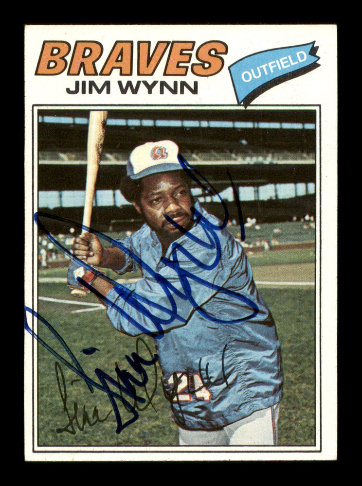 Jim Wynn Autographed 1977 Topps Card #165 Atlanta Braves SKU #205044 - RSA