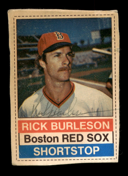 Rick Burleson Autographed 1976 Hostess Card #44 Boston Red Sox SKU #205246 - RSA