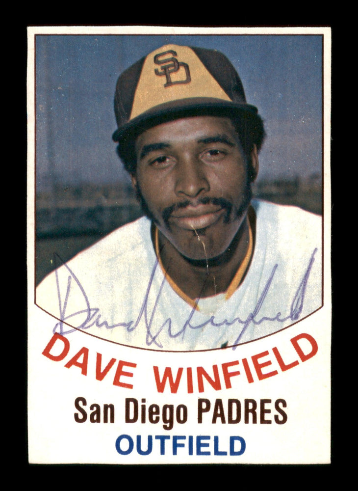 Dave Winfield Autographed 1977 Hostess Card #44 San Diego Padres SKU #205279 - RSA