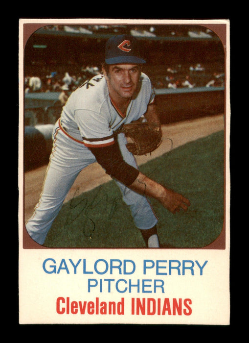 Gaylord Perry Autographed 1975 Hostess Card #84 Cleveland Indians SKU #205280 - RSA