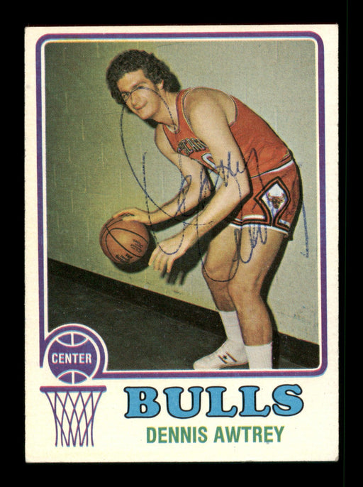 Dennis Awtrey Autographed 1973-74 Topps Card #114 Chicago Bulls SKU #205326 - RSA