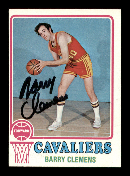 Barry Clemens Autographed 1973-74 Topps Card #92 Cleveland Cavaliers SKU #205331 - RSA