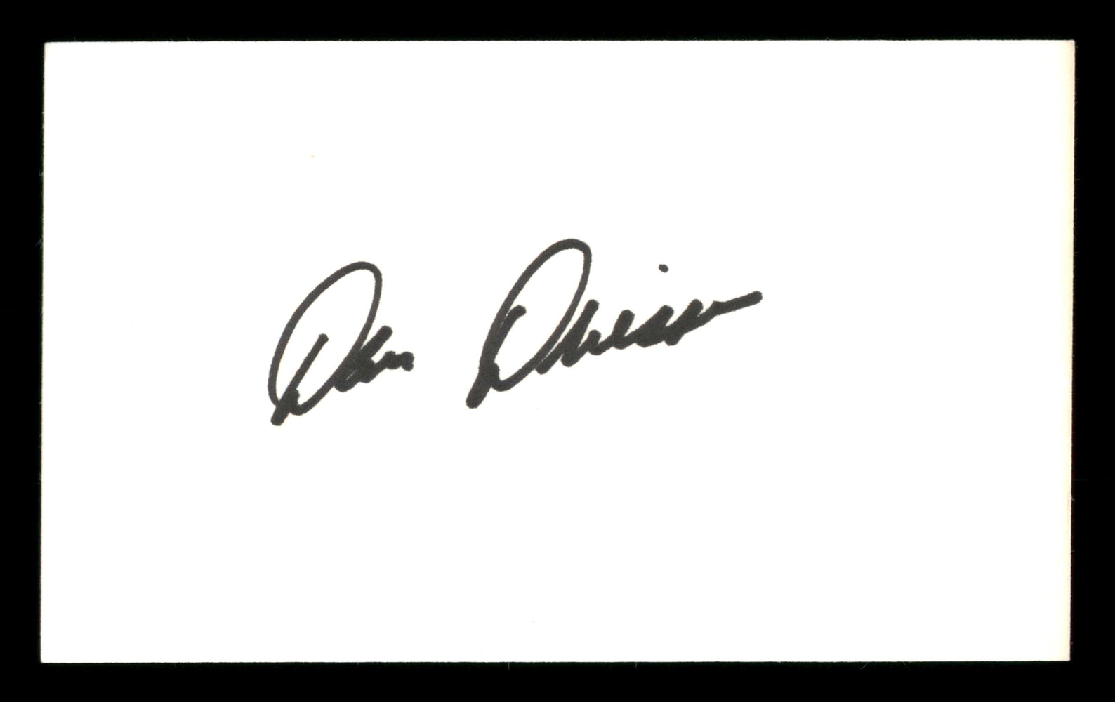 Dan Driessen Autographed 3x5 Index Card Cincinnati Reds SKU #205384 - RSA