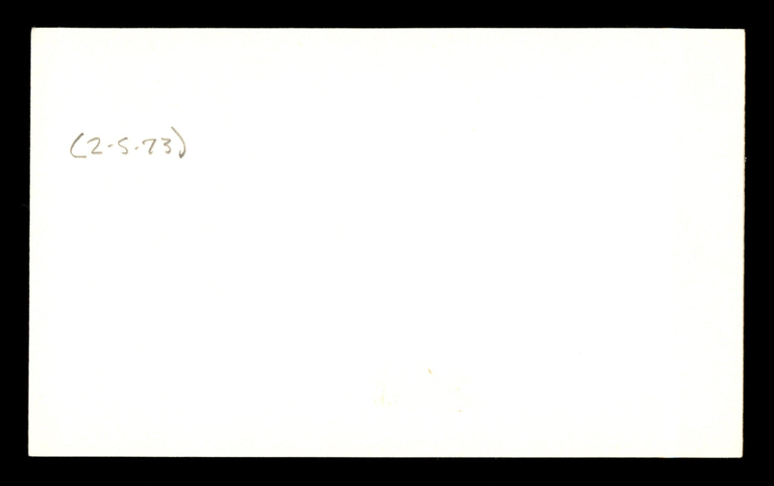 George Kelly Autographed 3x5 Index Card New York Giants SKU #205403 - RSA