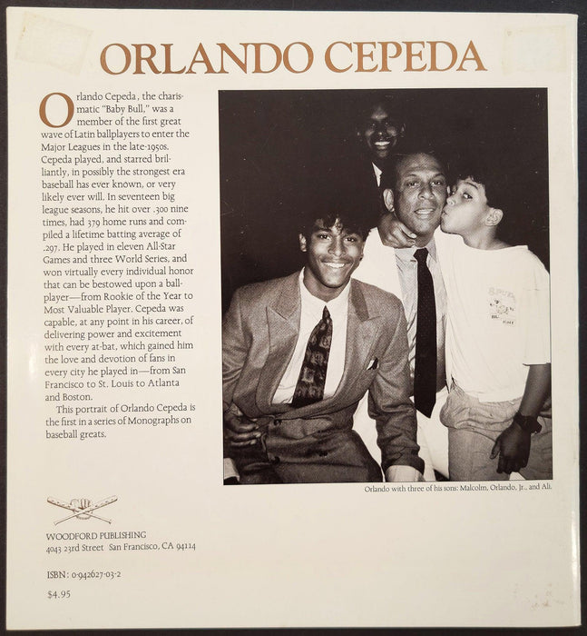 Orlando Cepeda Autographed 9x9.5 Book San Francisco Giants Beckett BAS #BE16982 - RSA