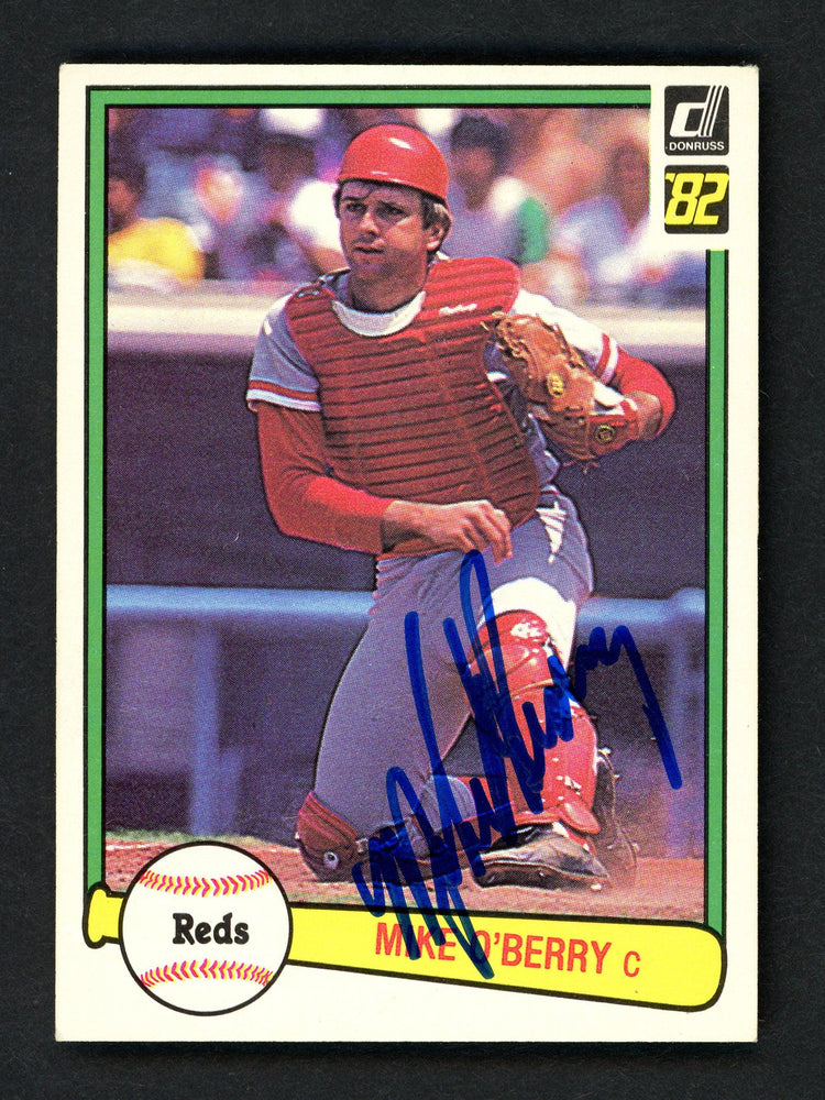 Mike O'Berry Autographed 1982 Donruss Card #538 Cincinnati Reds SKU # 158525 - RSA