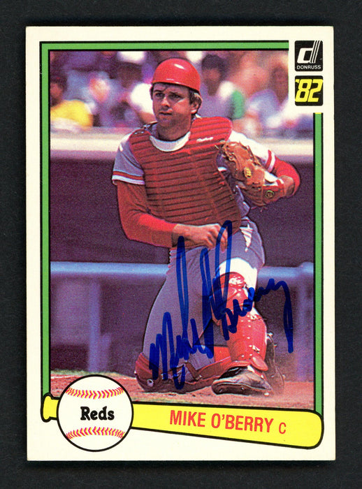 Mike O'Berry Autographed 1982 Donruss Card #538 Cincinnati Reds SKU # 158526 - RSA
