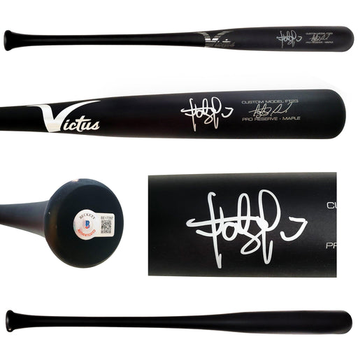 Fernando Tatis Jr. Autographed Matte Black Victus Player Model Bat San Diego Padres (Marks) Beckett BAS Stock #205850 - RSA