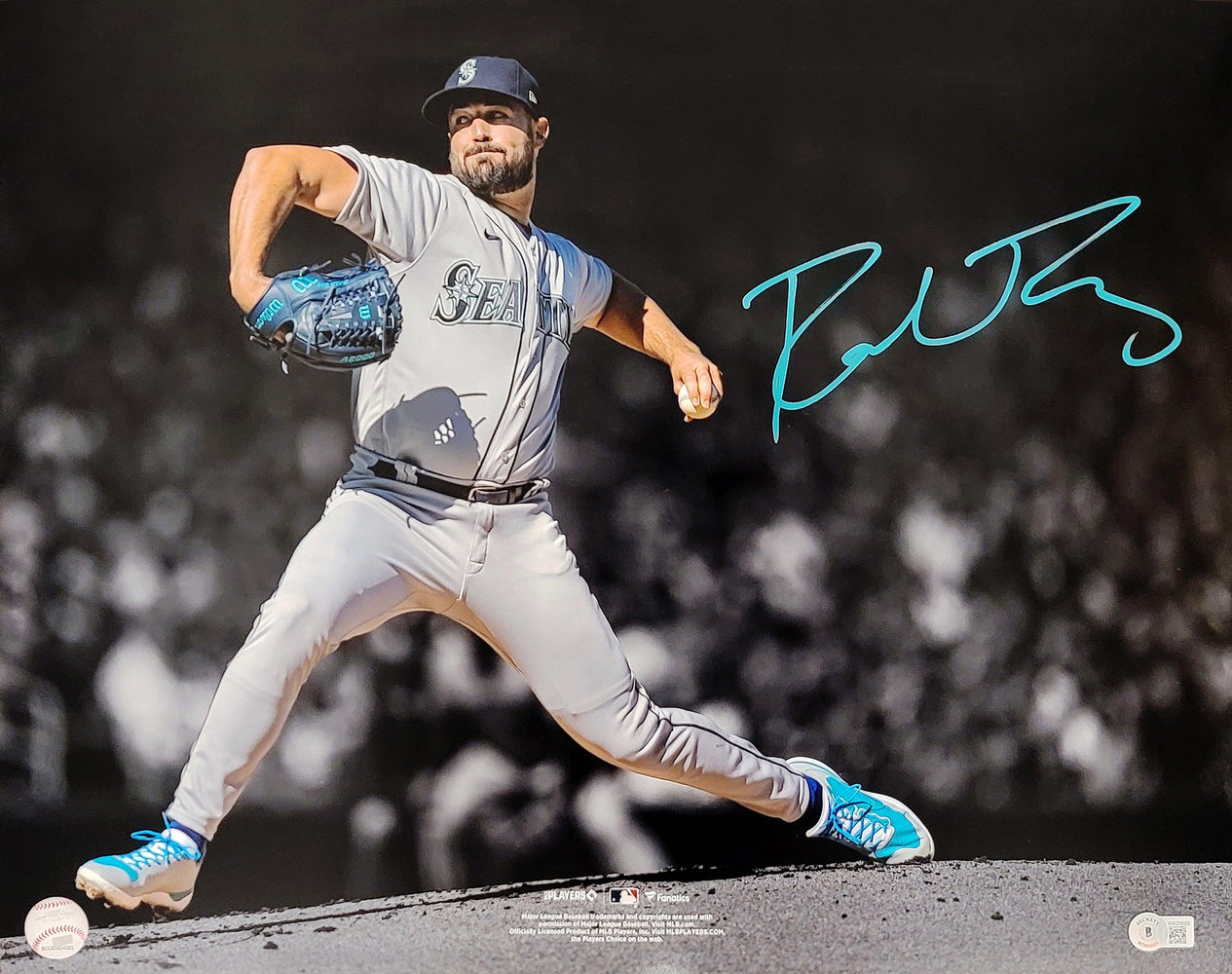 Robbie Ray Autographed 16x20 Photo Seattle Mariners Beckett BAS QR Stock #205865 - RSA