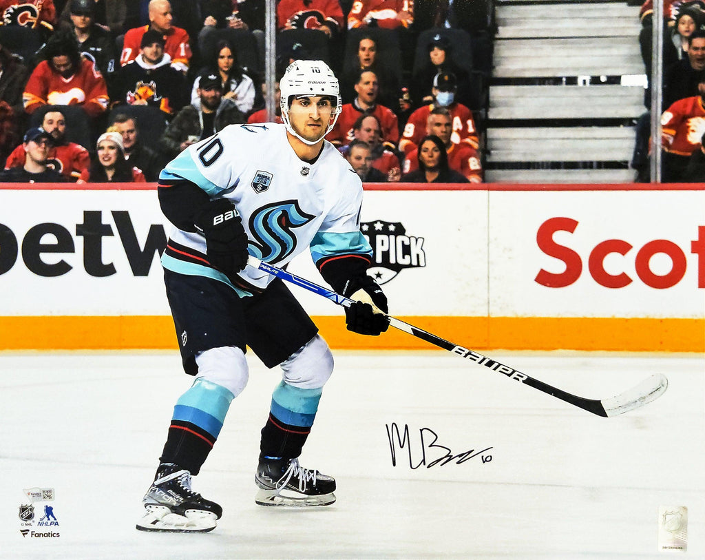 Matty Beniers Autographed 16x20 Photo Seattle Kraken Fanatics Holo