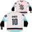 Seattle Kraken Matty Beniers Autographed White Fanatics Jersey Size XL With Inaugural Patch "NHL Debut" Fanatics Holo Stock #206008 - RSA