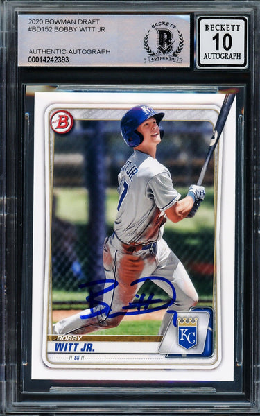 Bobby Witt Jr. Autographed 2020 Bowman Draft Rookie Card #BD-152 