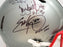 Archie Griffin, Eddie George & Troy Smith Autographed Ohio State Buckeyes Flash Gray Full Size Authentic Speed Helmet "Heisman" Beckett BAS QR Stock #203902 - RSA