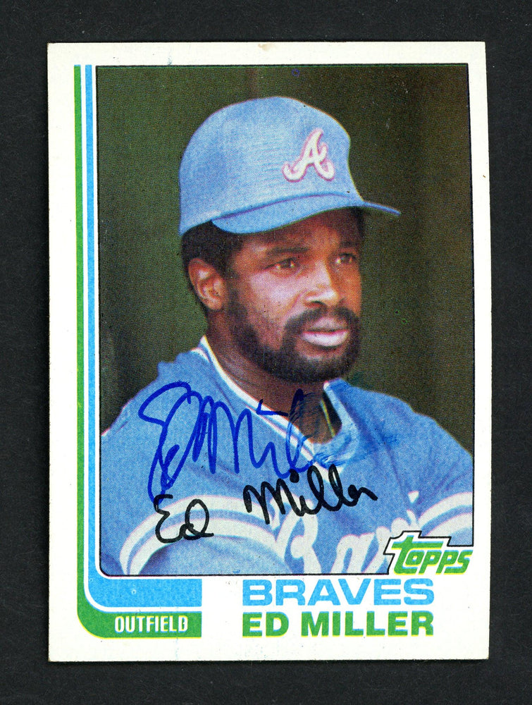 Ed Miller Autographed 1982 Topps Card #451 Atlanta Braves SKU # 158548 - RSA