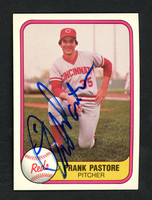 Frank Pastore Autographed 1981 Fleer Card #204 Cincinnati Reds SKU # 158572 - RSA