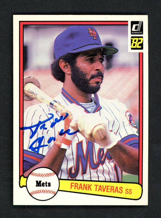 Frank Taveras Autographed 1982 Donruss Card #98 New York Mets SKU # 158584 - RSA
