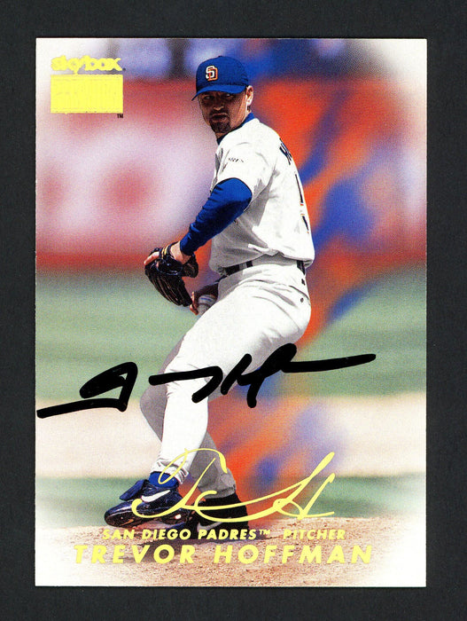 Trevor Hoffman Autographed 1999 Skybox Premium Card #37 San Diego Padres SKU #160383 - RSA