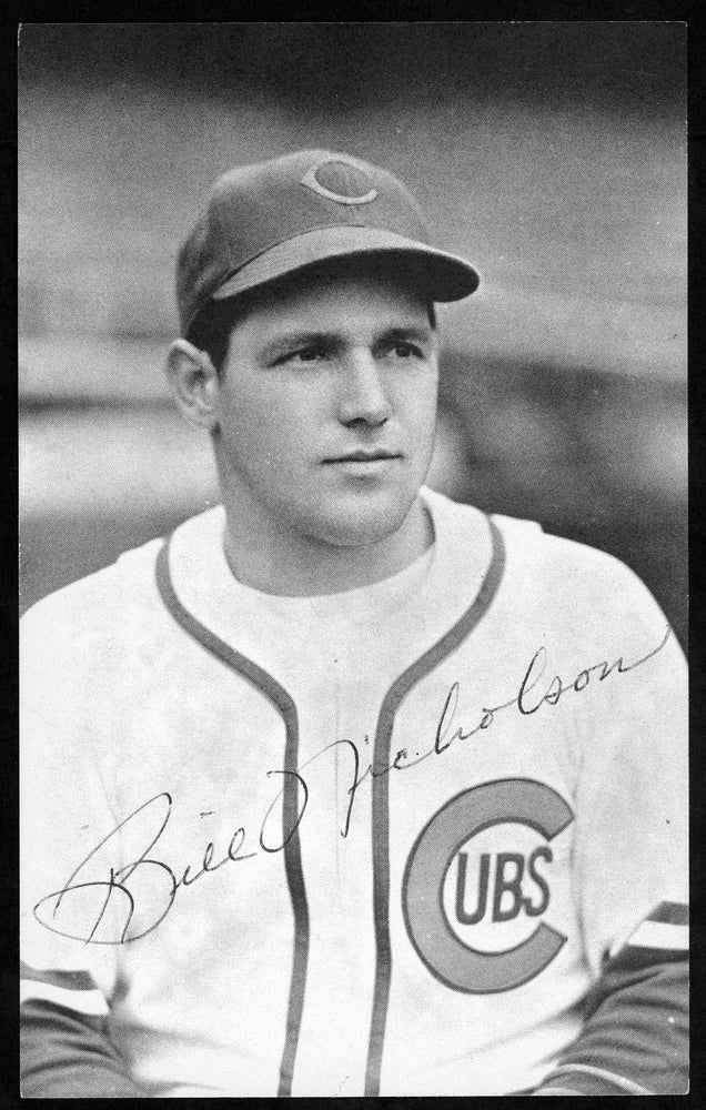 Bill Nicholson Autographed 3.5x5.5 Magazine Page Photo Chicago Cubs SKU #153979 - RSA