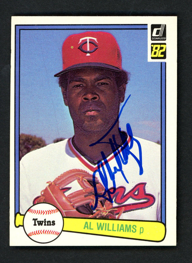 Al Williams Autographed 1982 Donruss Card #429 Minnesota Twins SKU # 158601 - RSA