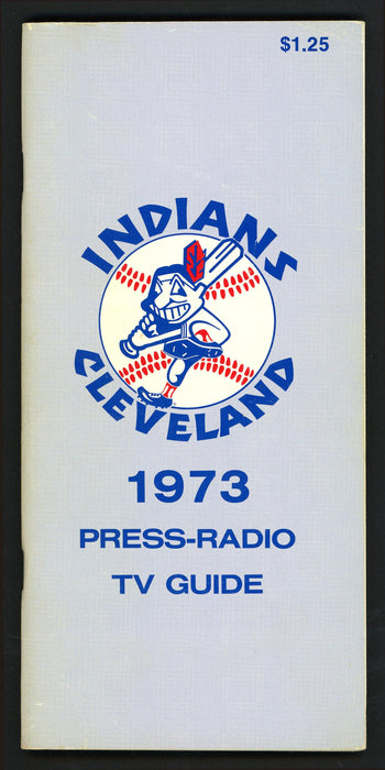 Ken Aspromonte Autographed 1973 Cleveland Indians Press Media Guide SKU #162924 - RSA