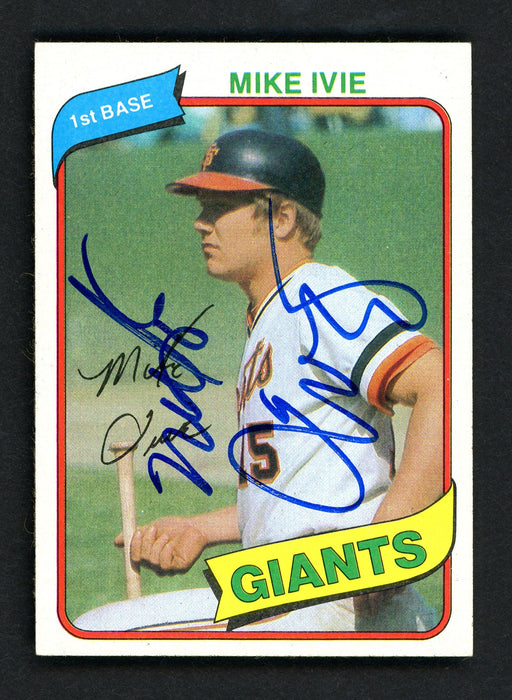 Mike Ivie Autographed 1980 Topps Card #62 San Francisco Giants SKU # 158618 - RSA
