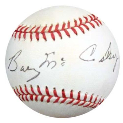 Barney McCosky Autographed Official NL Baseball Detroit Tigers, Oakland A's PSA/DNA #P72213 - RSA