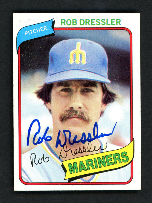 Rob Dressler Autographed 1980 Topps Card #366 Seattle Mariners SKU # 158638 - RSA