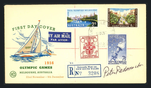 Pete Rademacher Autographed First Day Cover 1956 USA Olympics Gold SKU #164932 - RSA