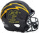 Justin Herbert Autographed Los Angeles Chargers Eclipse Black Full Size Authentic Speed Helmet "2020 NFL Rookie Of The Year" (Scuffed) Beckett BAS Witness Stock #206931 - RSA