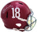 Mac Jones Autographed Alabama Crimson Tide Red Full Size Replica Speed Helmet Beckett BAS Witness Stock #206520 - RSA