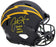 Justin Herbert Autographed Los Angeles Chargers Eclipse Black Full Size Authentic Speed Helmet "2020 NFL OROY" (Scuffed) Beckett BAS Witness Stock #206932 - RSA