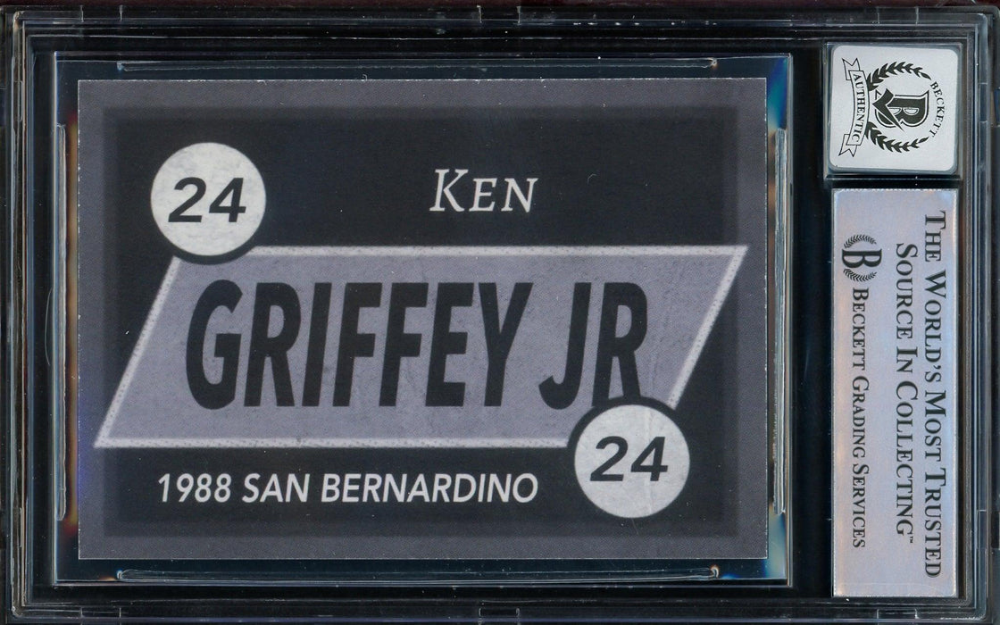 Ken Griffey Jr Autographed Trading Card San Bernardino Spirit Auto Grade Gem Mint 10 Beckett BAS #14393070 - RSA