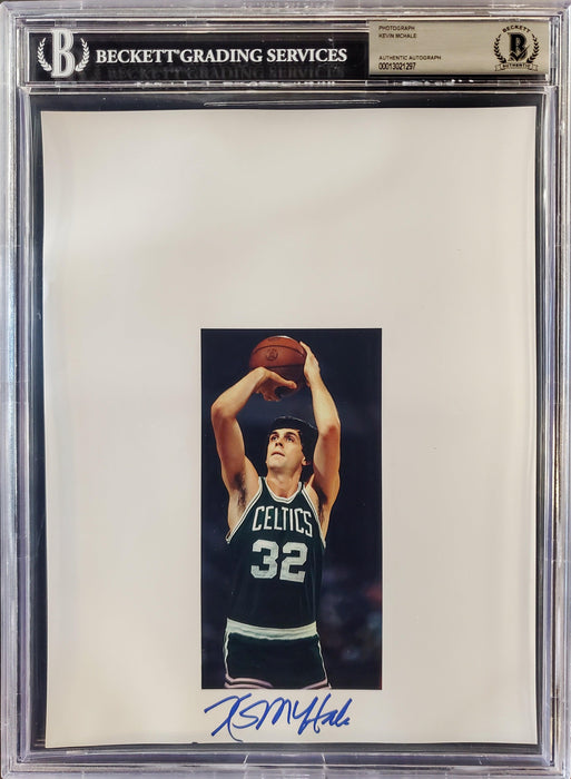 Kevin McHale Autographed 8.5x11 Photo Sheet Boston Celtics Beckett BAS Stock #196066 - RSA