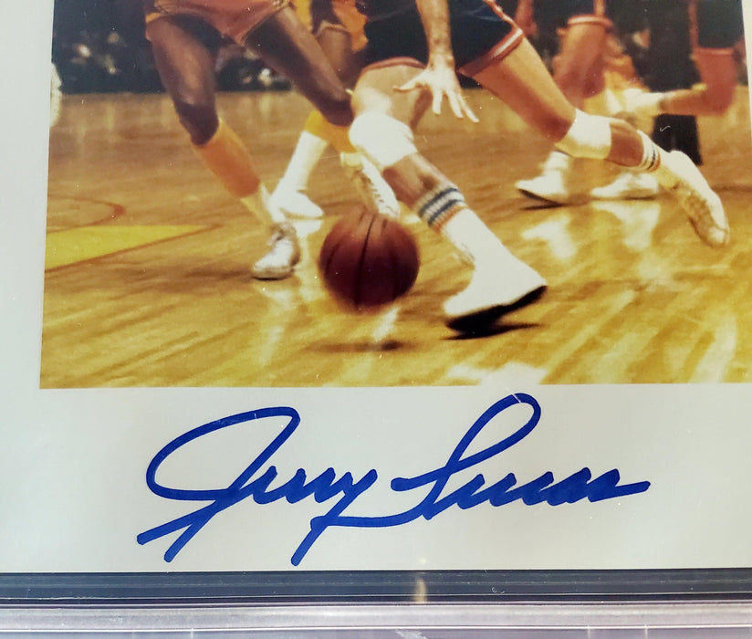 Jerry Lucas Autographed 8.5x11 Photo Sheet New York Knicks Beckett BAS Stock #196070 - RSA