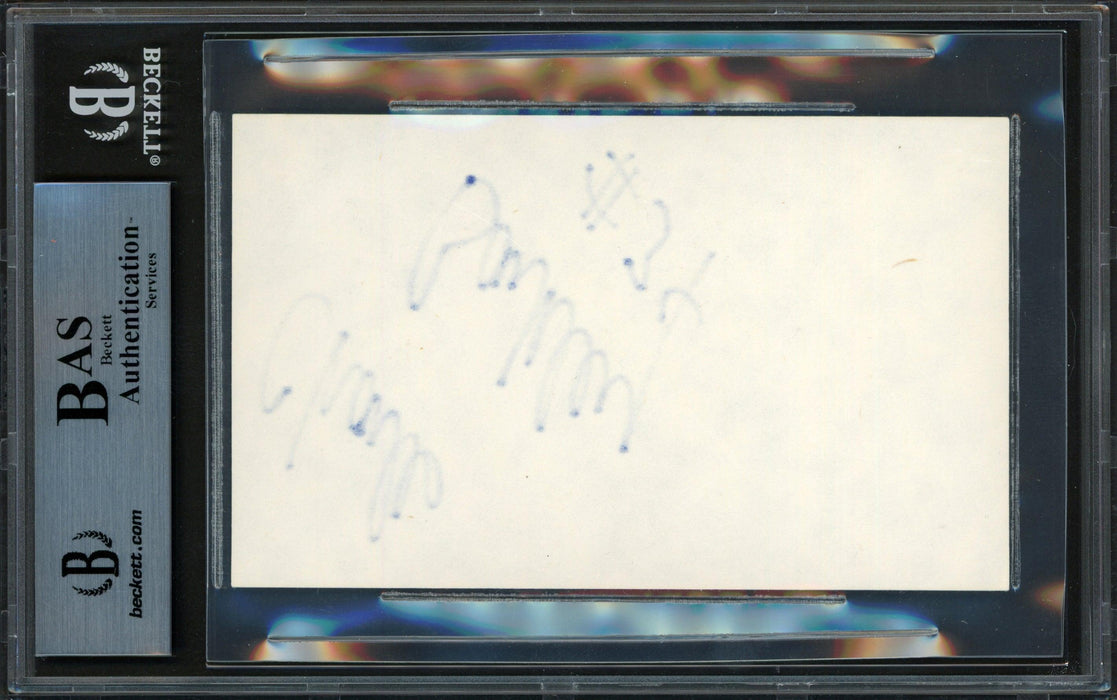 Charles Barkley Autographed 3x5 Index Card Philadelphia 76ers Vintage Signature Beckett BAS #14232596 - RSA