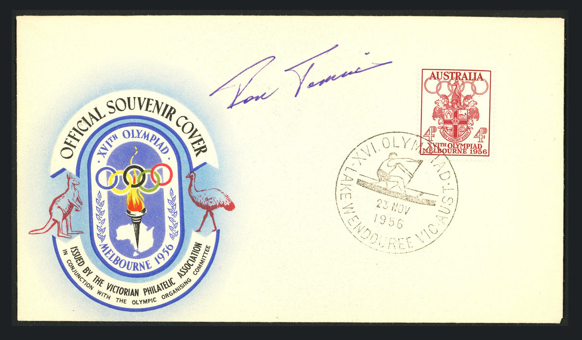 Ron Tomsic Autographed First Day Cover 1956 USA Olympics Gold SKU #164933 - RSA