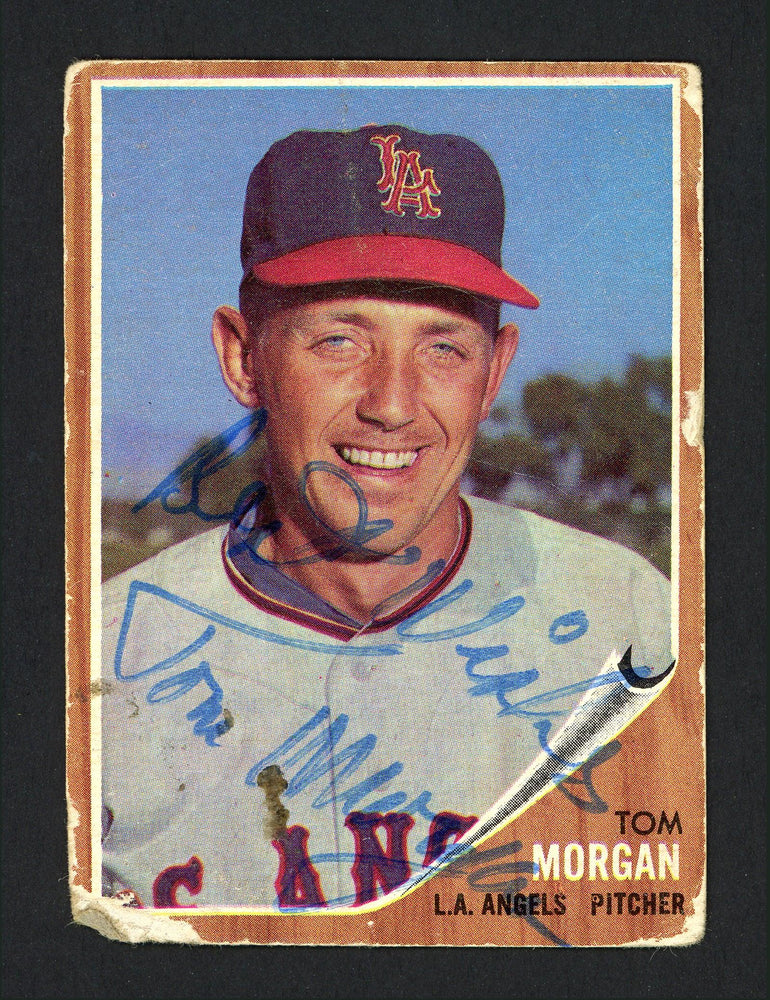 Tom Morgan Autographed 1962 Topps Card #11 Los Angeles Angels "Best Wishes" SKU #165162 - RSA
