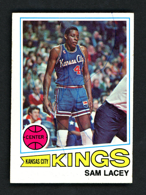 Sam Lacey Autographed 1977-78 Topps Card #49 Kansas City Kings SKU # 158670 - RSA