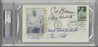 knute rockne first day cover signed by 4 hall of famers hunt eubank gillman flaherty psa 83001239 certificate of authenticity
