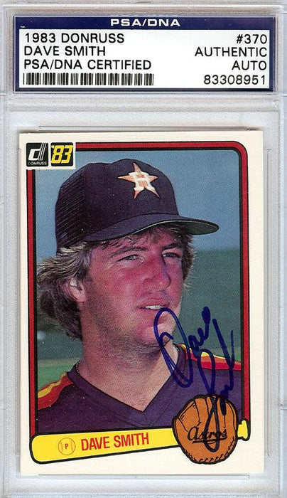 Dave Smith Autographed 1983 Donruss Card #370 Houston Astros PSA/DNA #83308951 - RSA