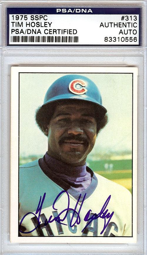 Tim Hosley Autographed 1975 SSPC Card #313 Chicago Cubs PSA/DNA #83310556 - RSA
