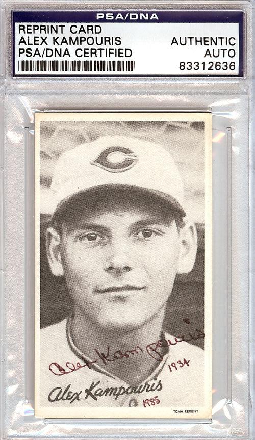 Alex Kampouris Autographed TCMA Reprint Card Cincinnati Reds PSA/DNA #83312636 - RSA