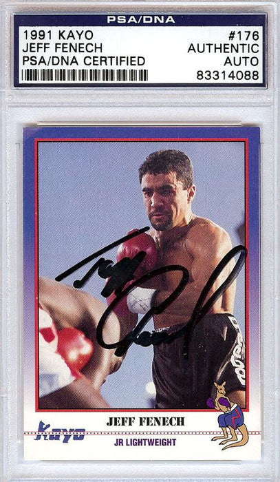 Jeff Fenech Autographed 1991 Kayo Card PSA/DNA #83314088 - RSA